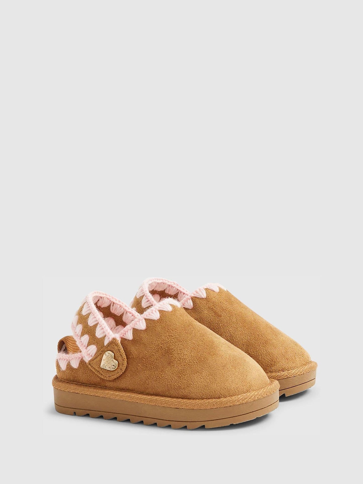 River Island Brown Whipstitch Strap Slippers image 4