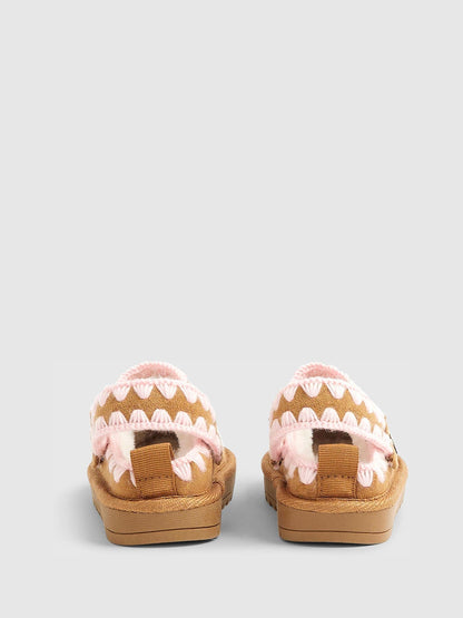 River Island Brown Whipstitch Strap Slippers image 5
