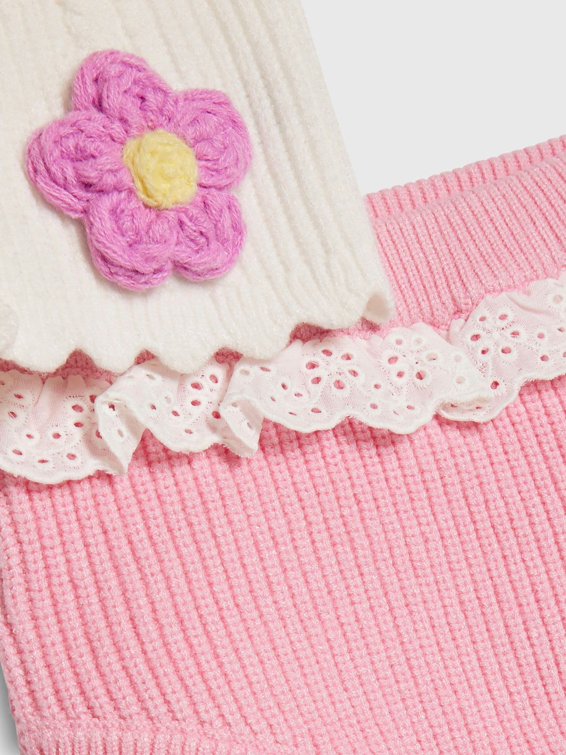 River Island Cream 3D Flower Bloomer Set image 5