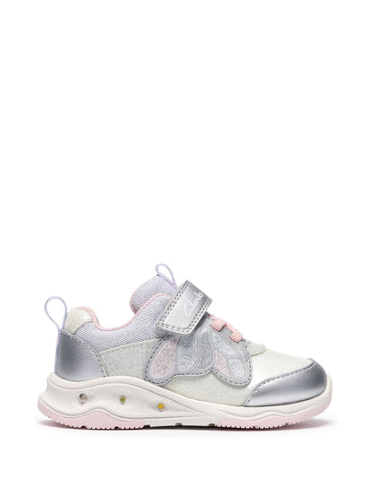 Clarks Metallic Gleam Fly Toddler Trainers - image 2