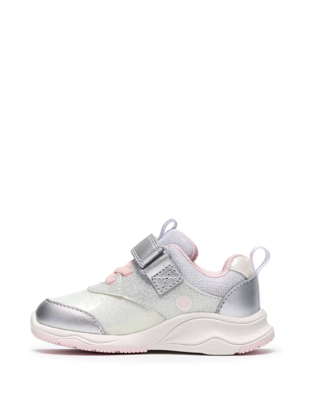 Clarks Metallic Gleam Fly Toddler Trainers - image 3