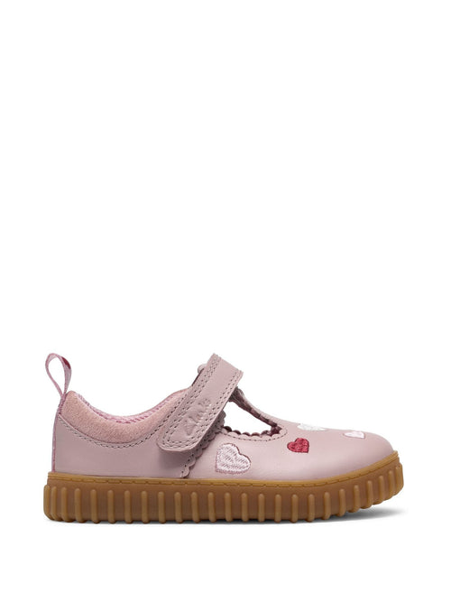 Dsiney Kidz - Clarks Pink Cove Heart Dusty Shoes image 1