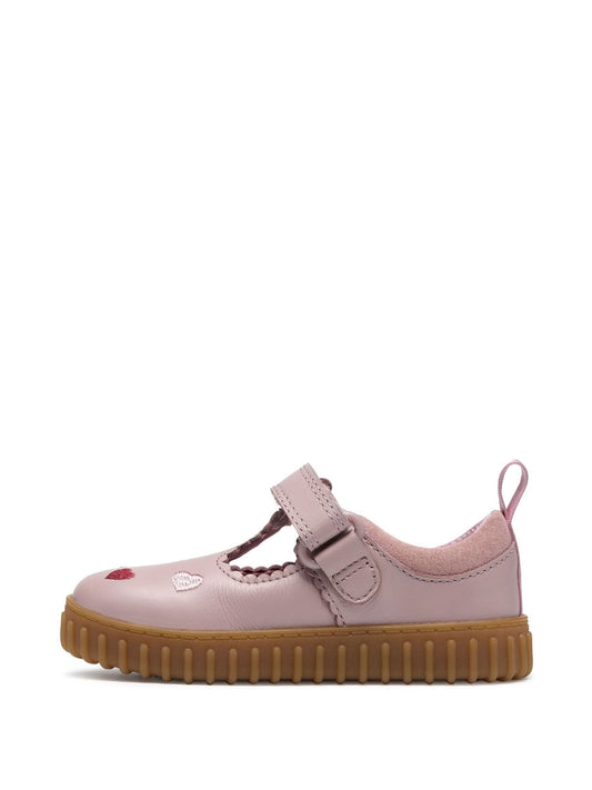 Dsiney Kidz - Clarks Pink Cove Heart Dusty Shoes image 2