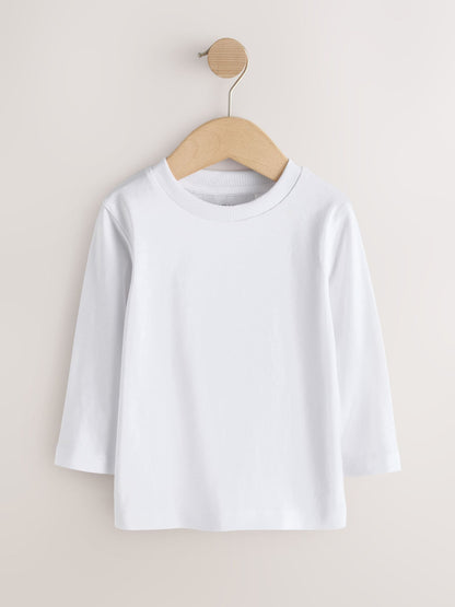 Dsiney Kidz - White 5 Pack Long Sleeve T-Shirts 5 Pack (3mths-7yrs) image 2
