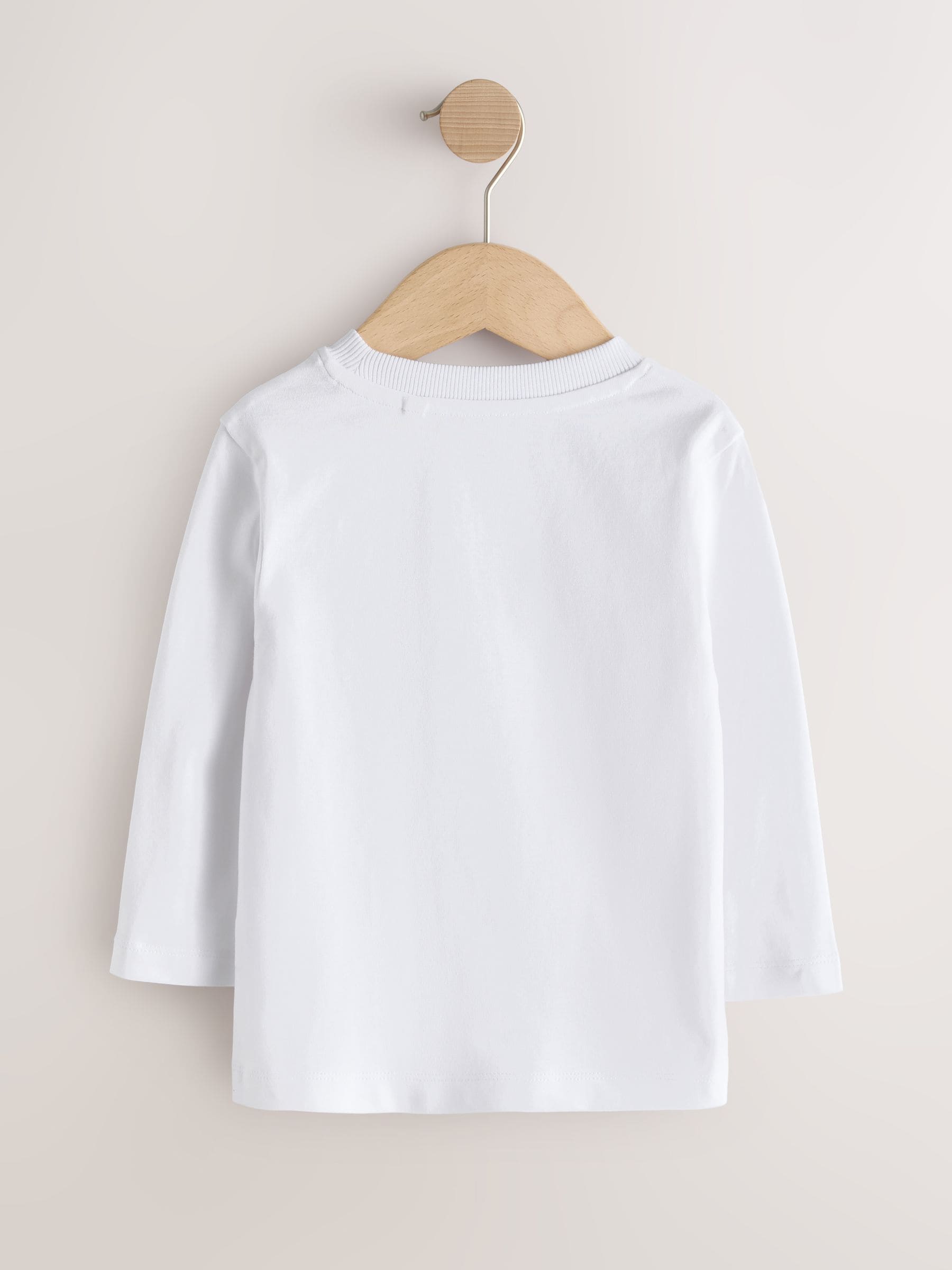 Dsiney Kidz - White 5 Pack Long Sleeve T-Shirts 5 Pack (3mths-7yrs) image 6