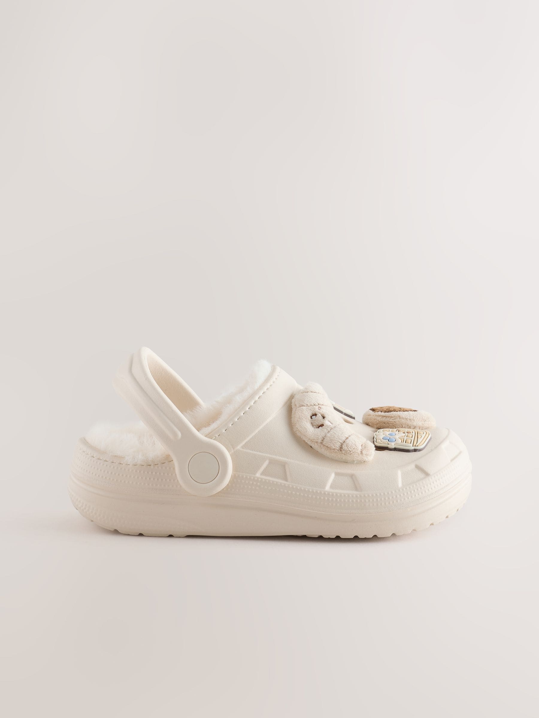 Neutral Bakery Fur Lined Slipper Clogs image 2