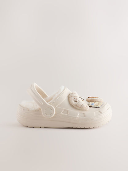 Neutral Bakery Fur Lined Slipper Clogs image 2