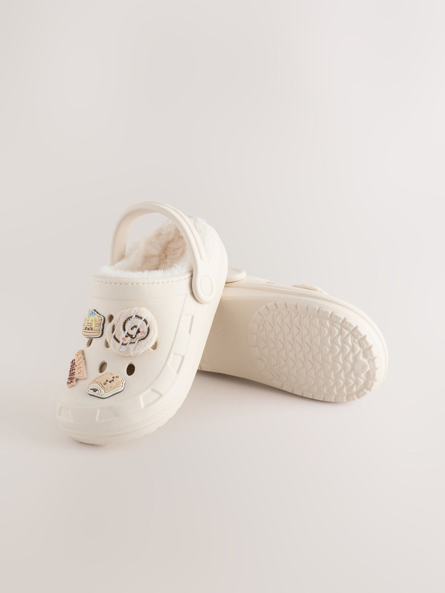 Neutral Bakery Fur Lined Slipper Clogs image 3