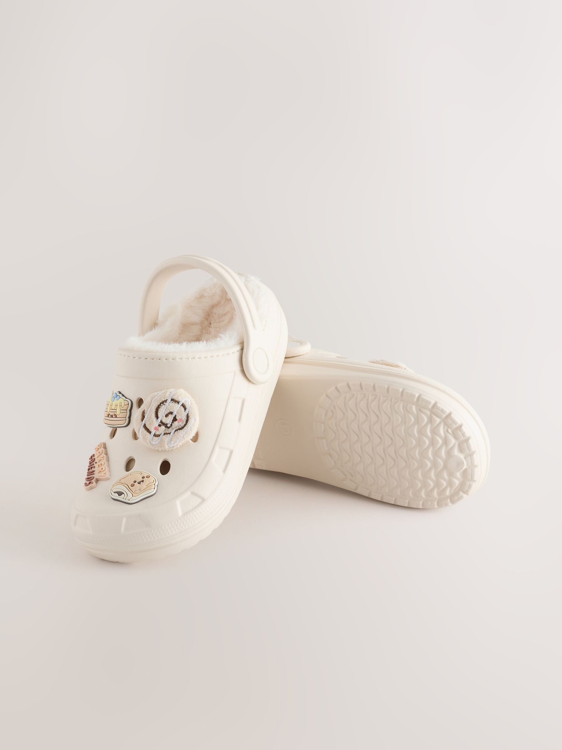 Neutral Bakery Fur Lined Slipper Clogs image 3