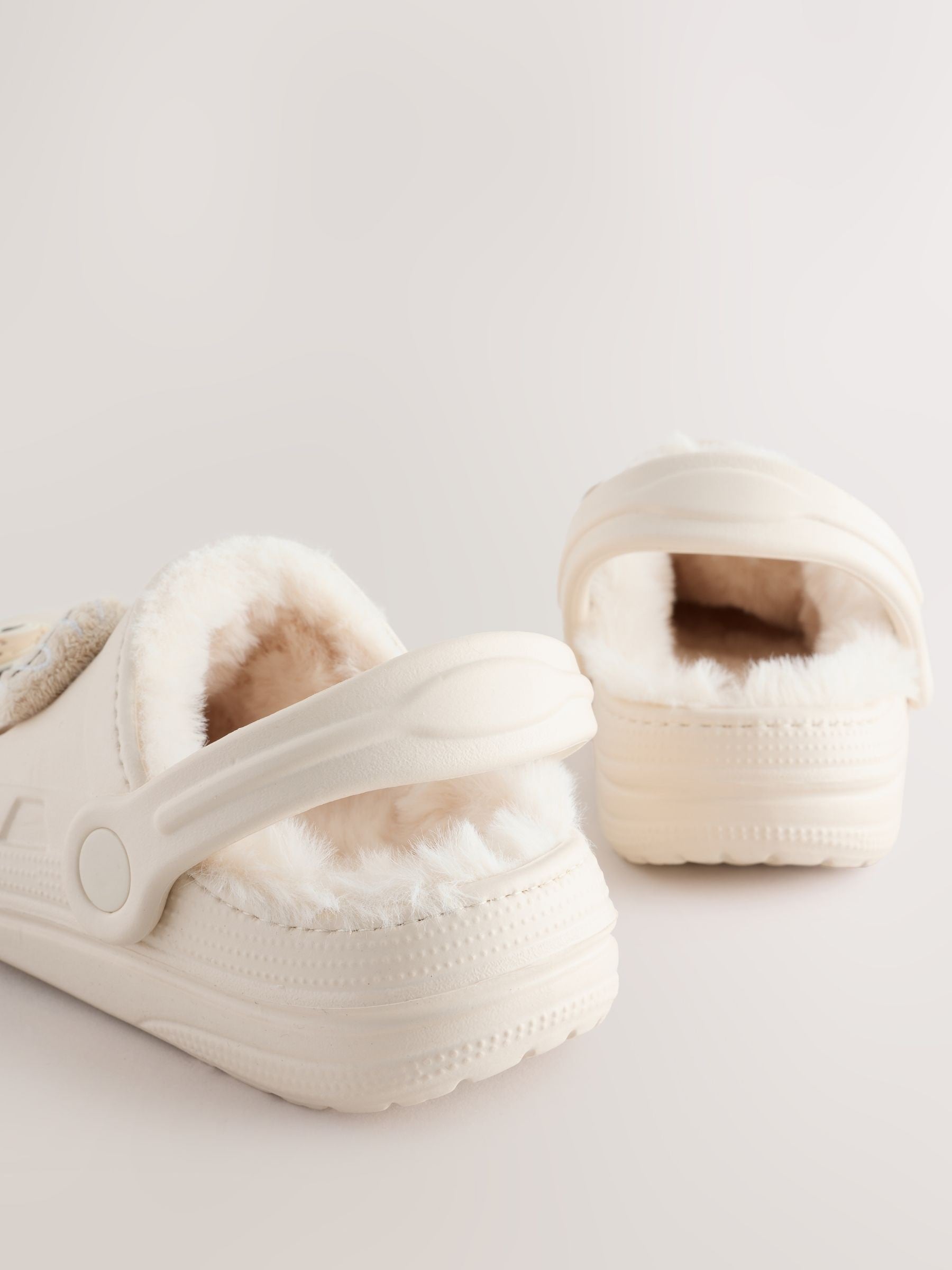 Neutral Bakery Fur Lined Slipper Clogs image 4