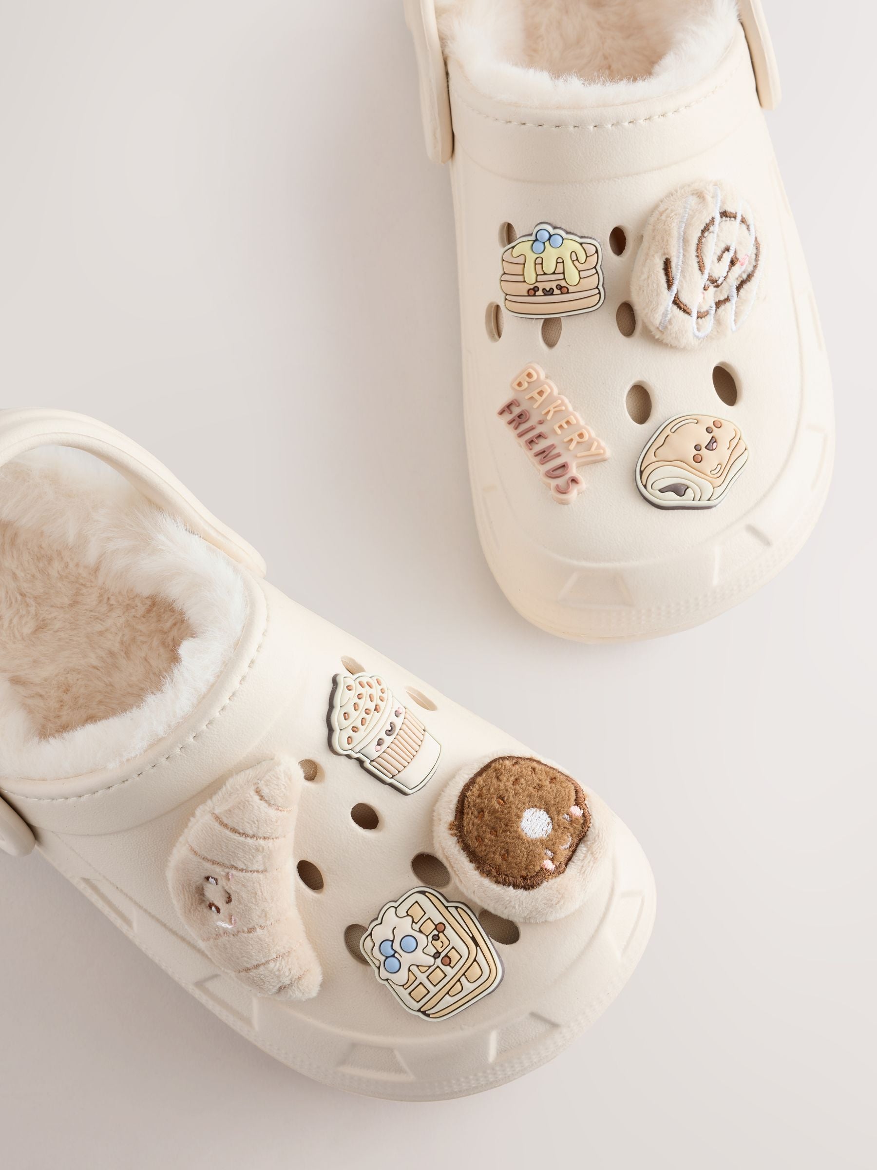 Neutral Bakery Fur Lined Slipper Clogs image 5