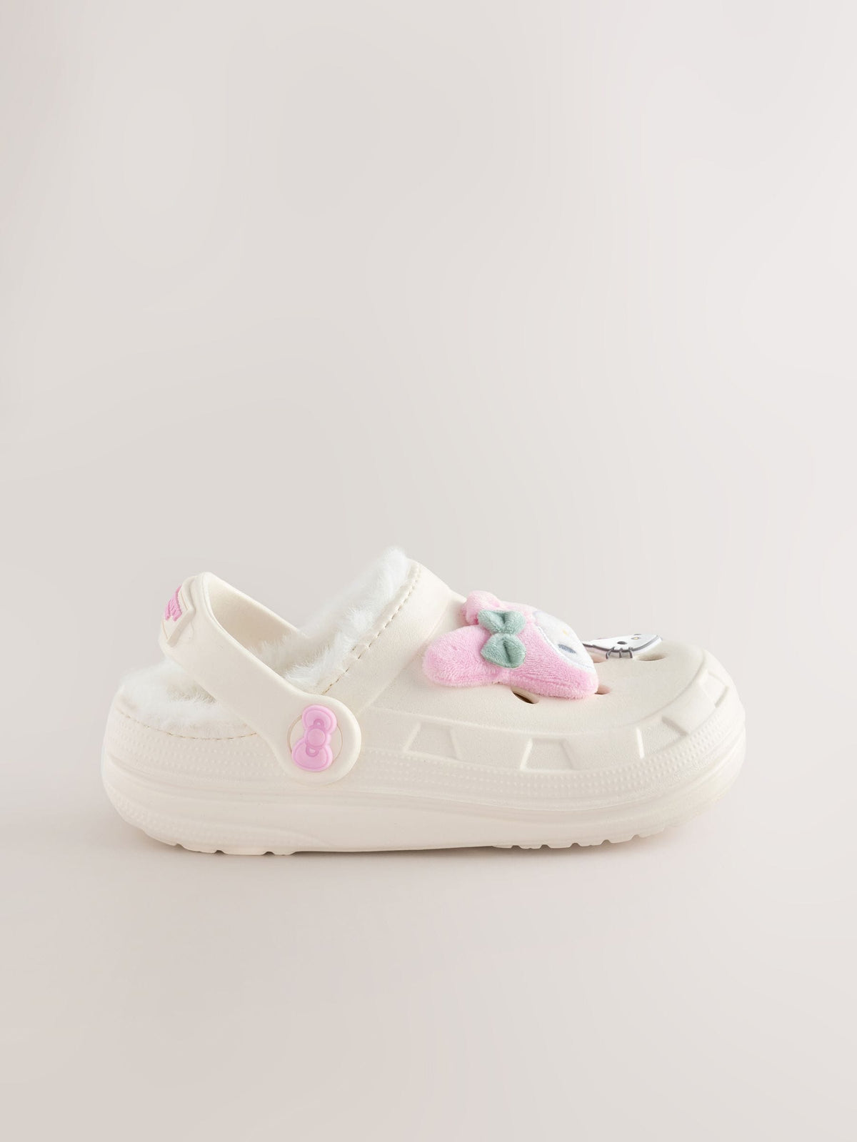 Cream Hello Kitty and Friends Faux Fur Lined Slipper Clogs - image 2