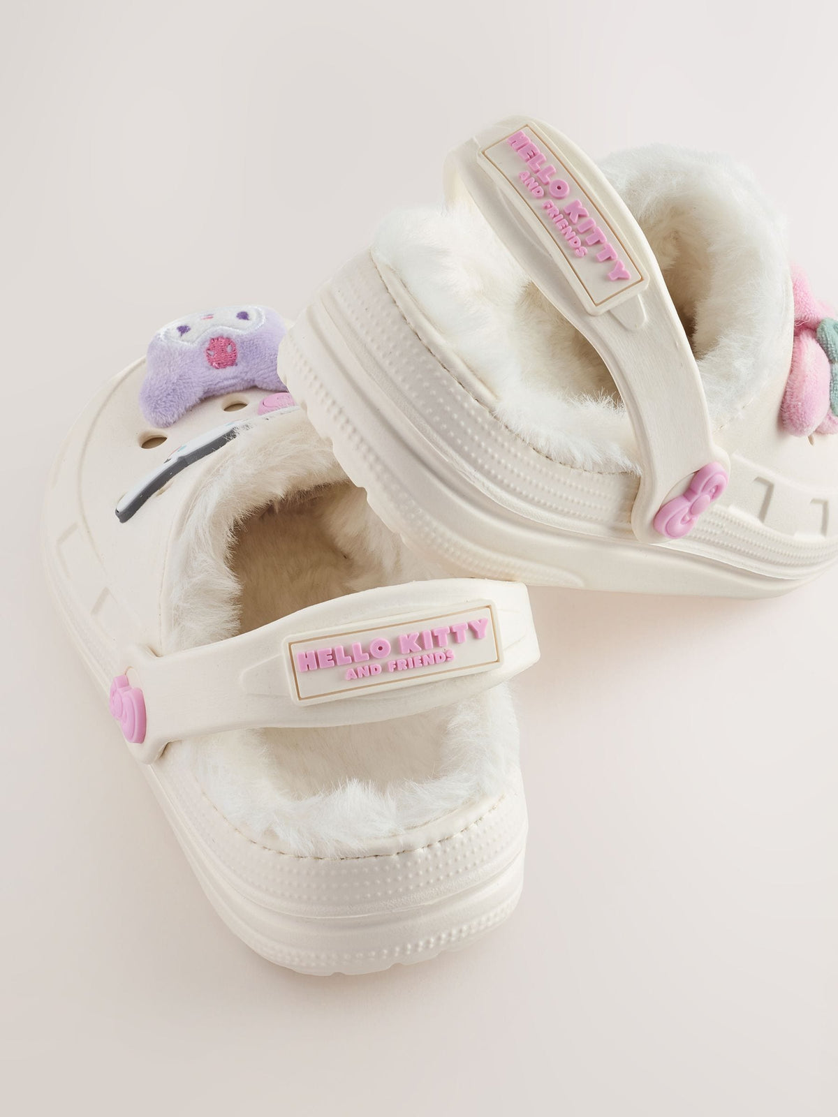 Cream Hello Kitty and Friends Faux Fur Lined Slipper Clogs - image 4