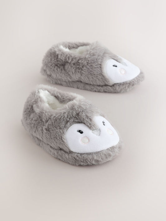 Grey Penguin Character Slippers - image 1