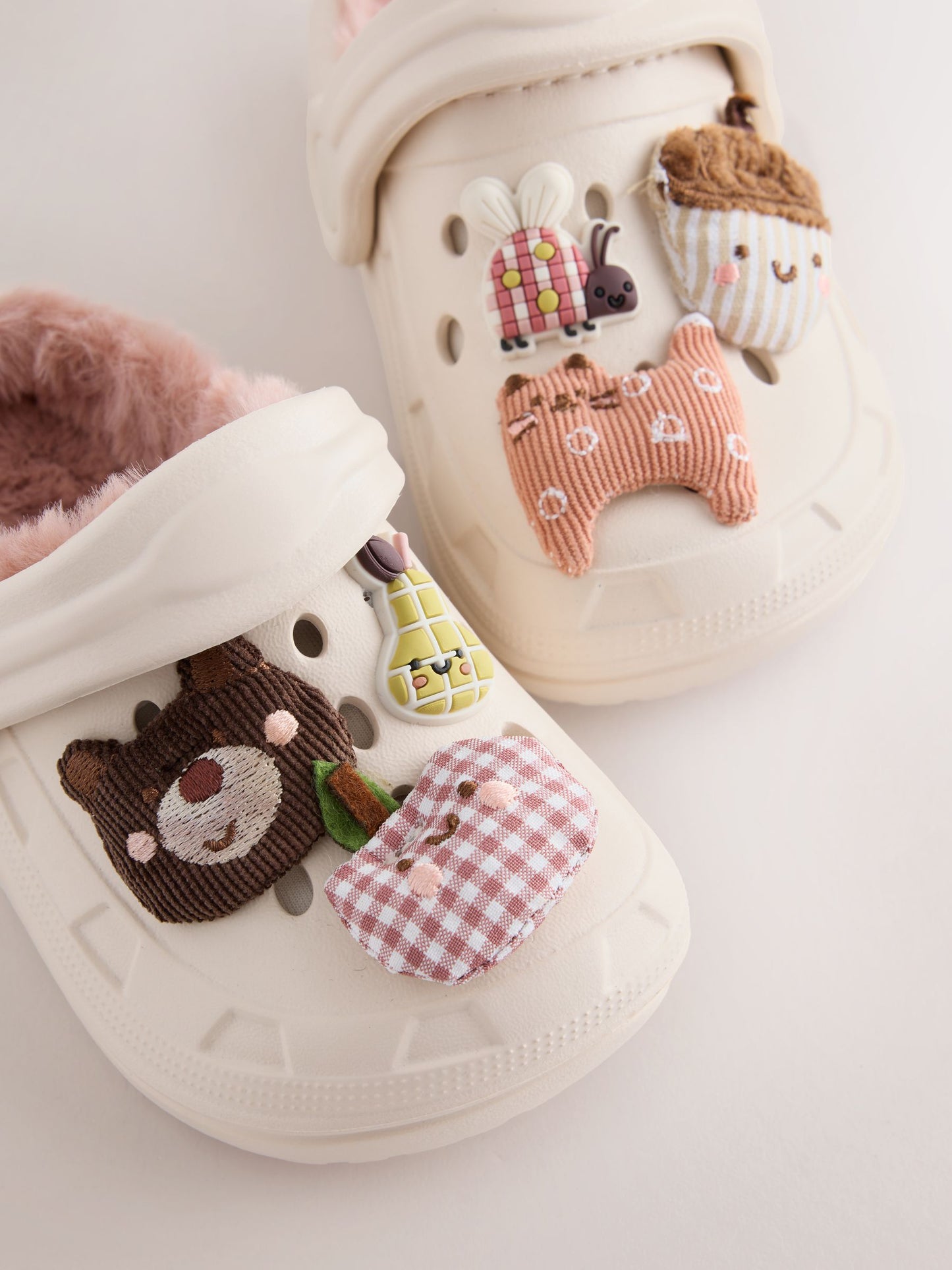 Neutral Character Faux Fur Lined Clog Slippers image 4