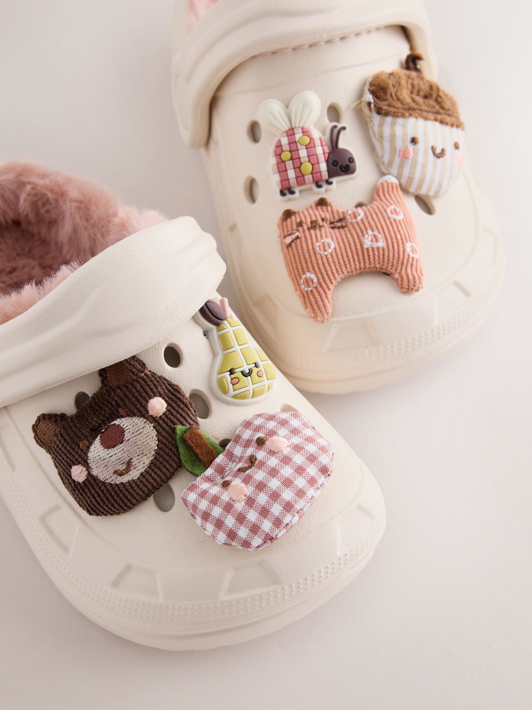 Neutral Character Faux Fur Lined Clog Slippers image 4