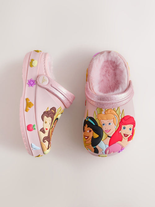 Dsiney Kidz - Pink Disney Princess Cosy Lined Slipper Clogs image 1