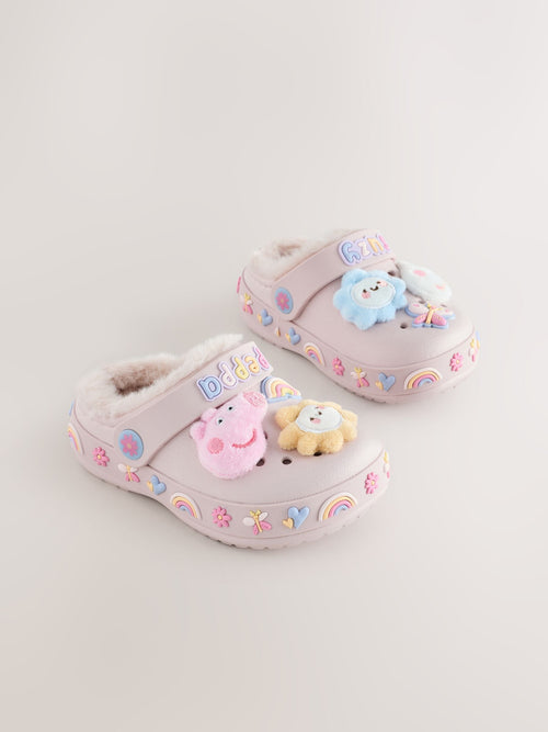 Pink Peppa Pig Cosy Lined Slipper Clogs image 1