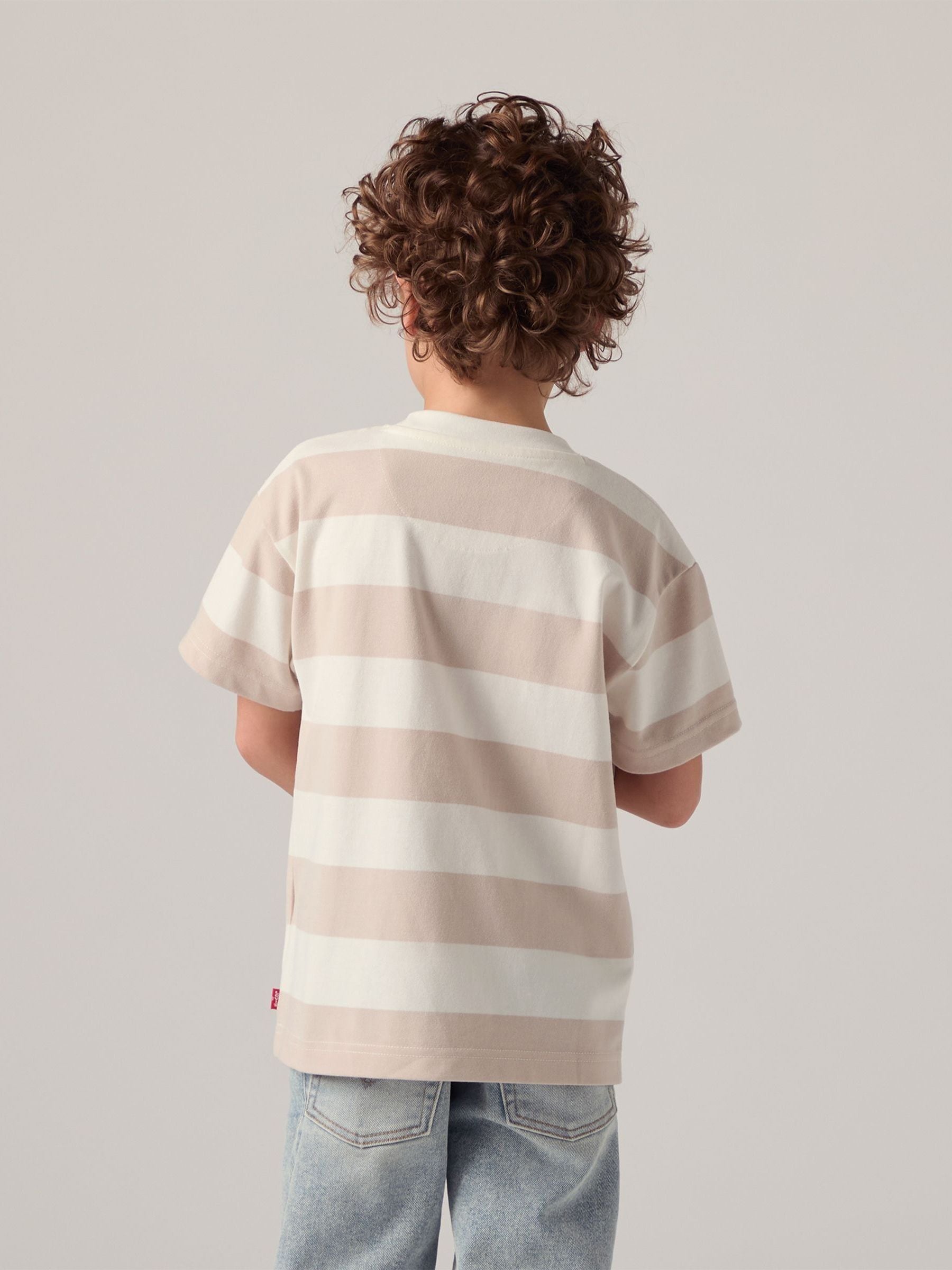 Levi's Orange Big Stripe Short Sleeve T-Shirt image 2