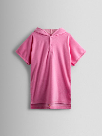 JoJo Maman Bébé Pink Unicorn Character Hooded Poncho Towel image 3