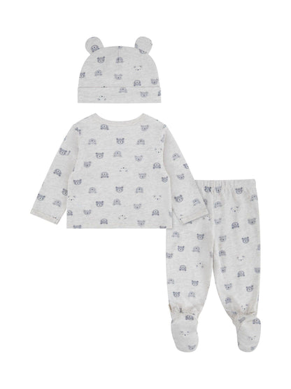 Huggies Natural Top Leggings & Hat Set image 2