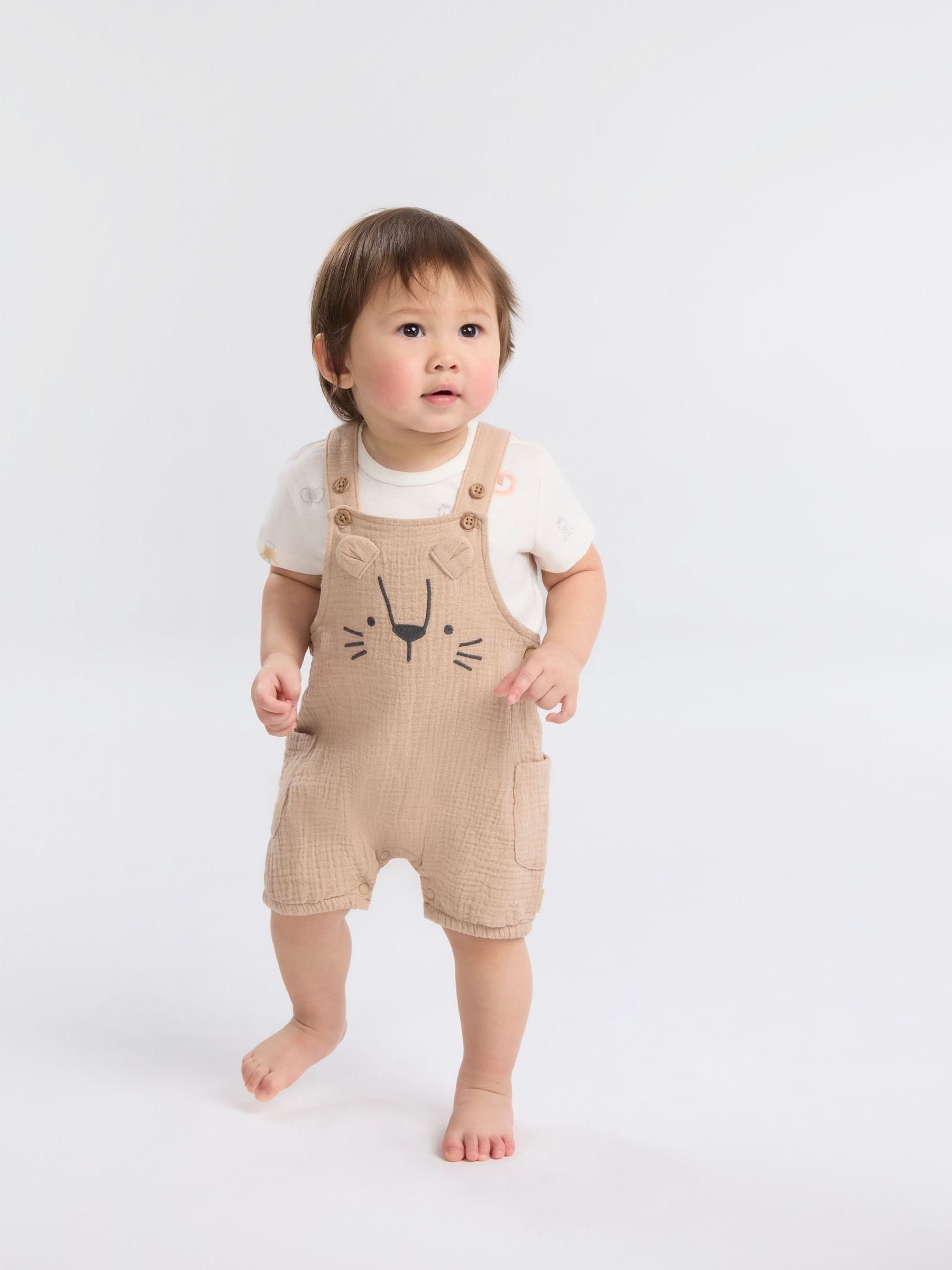 Huggies Natural Baby Dungarees Set image 1