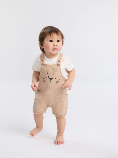 Huggies Natural Baby Dungarees Set image 1