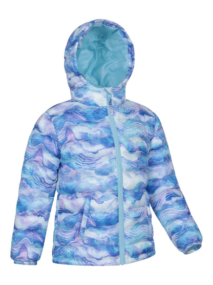 Dsiney Kidz - Mountain Warehouse Blue Seasons  Printed Water-Resistant Padded Jacket image 2