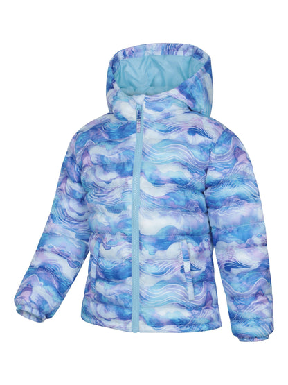 Dsiney Kidz - Mountain Warehouse Blue Seasons  Printed Water-Resistant Padded Jacket image 4