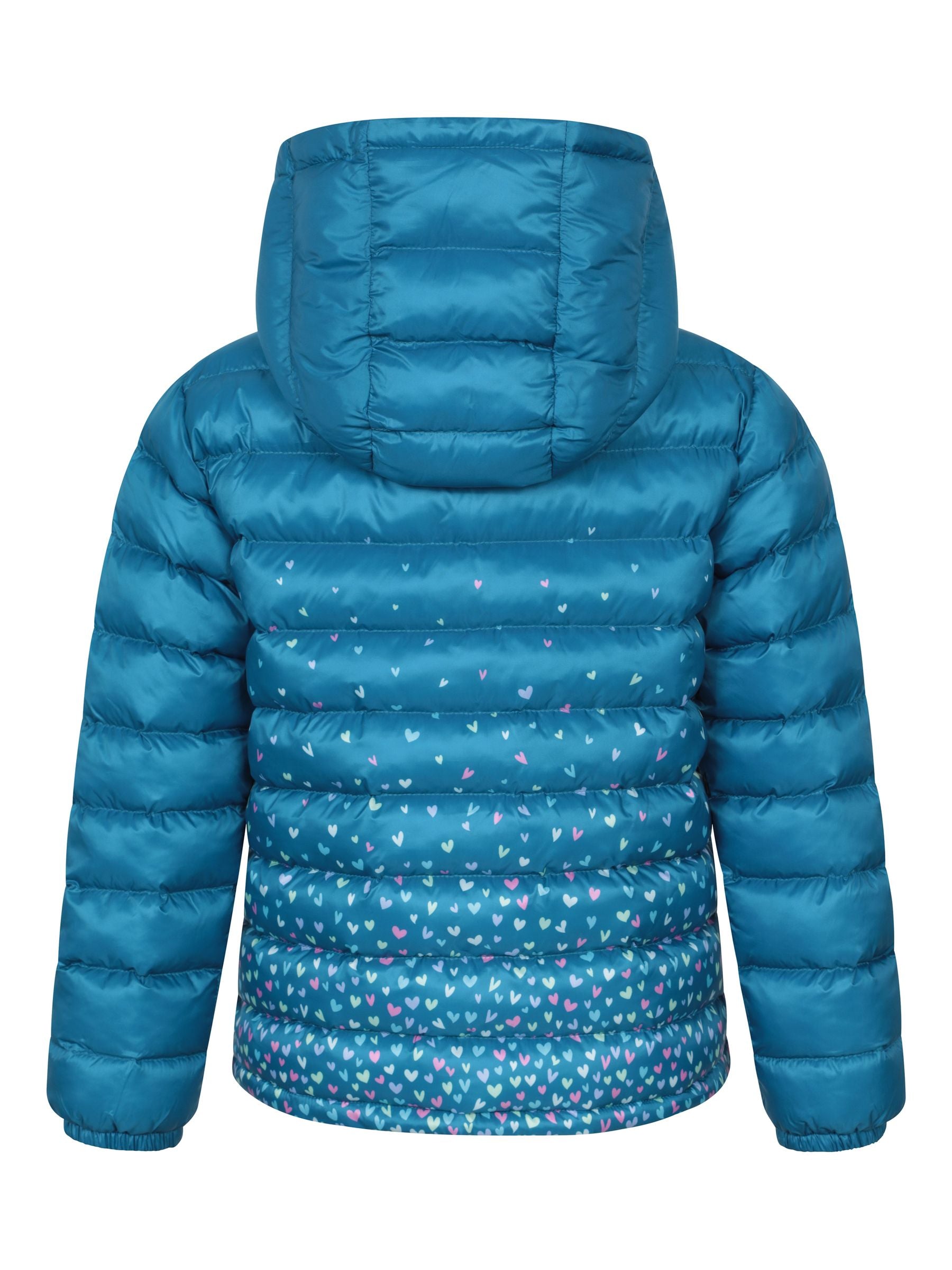 Dsiney Kidz - Mountain Warehouse Teal Seasons  Printed Water-Resistant Padded Jacket image 3