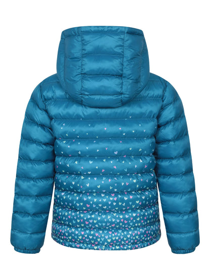 Dsiney Kidz - Mountain Warehouse Teal Seasons  Printed Water-Resistant Padded Jacket image 3