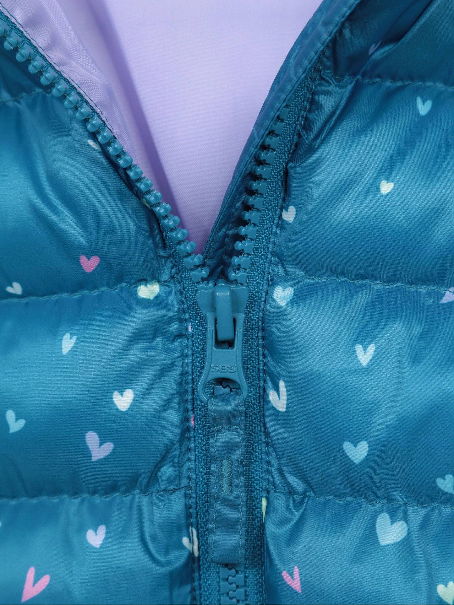 Dsiney Kidz - Mountain Warehouse Teal Seasons  Printed Water-Resistant Padded Jacket image 5
