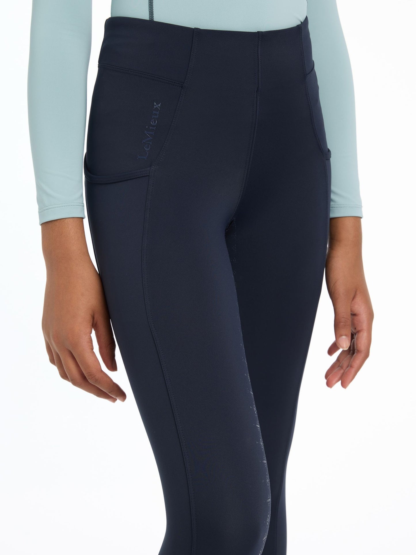 LeMieux Black Young Rider Orla Pull Ons Leggings image 3
