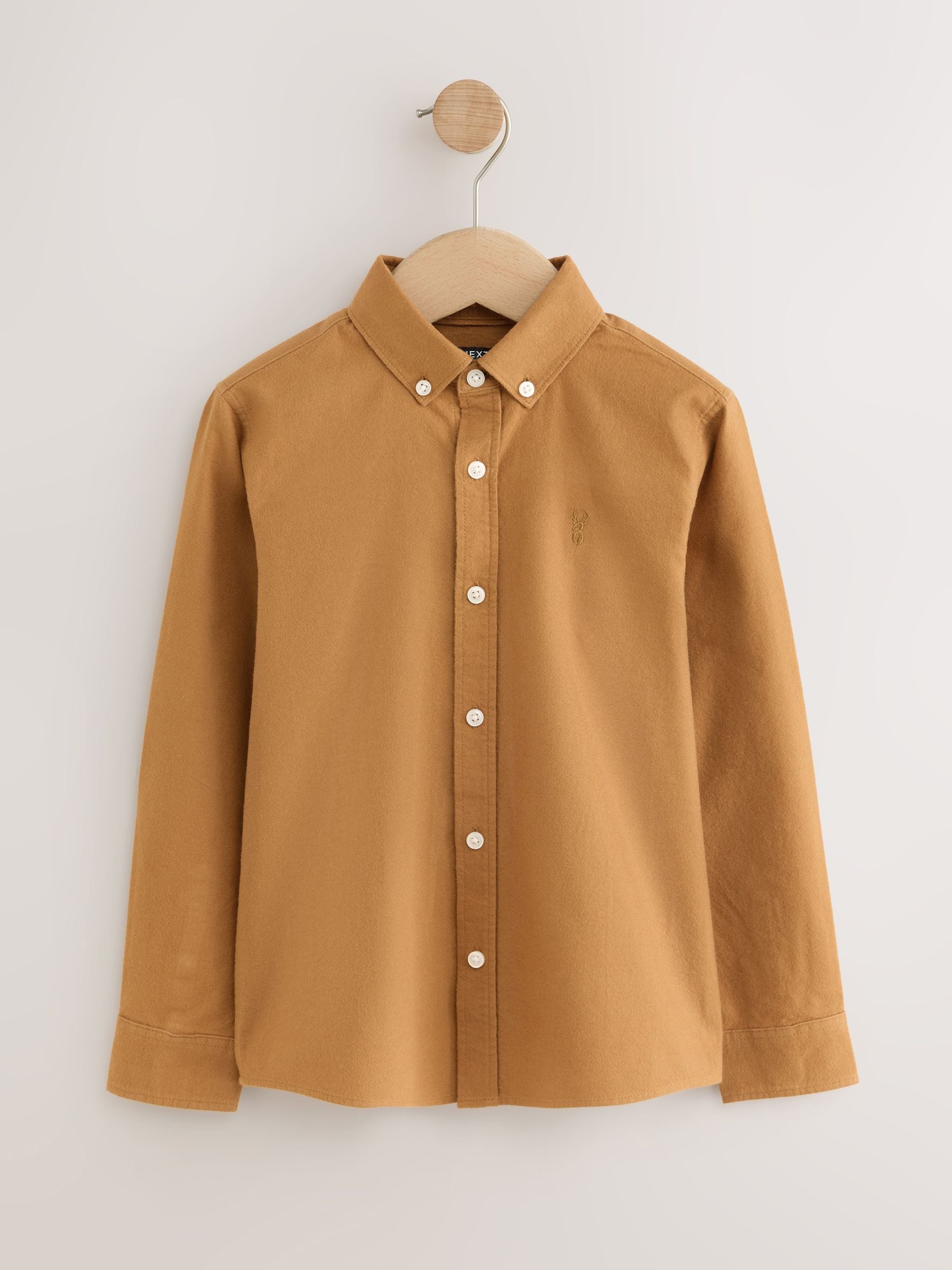Dsiney Kidz - Mustard Yellow Long Sleeve Brushed Oxford Shirt (3-16yrs) image 1