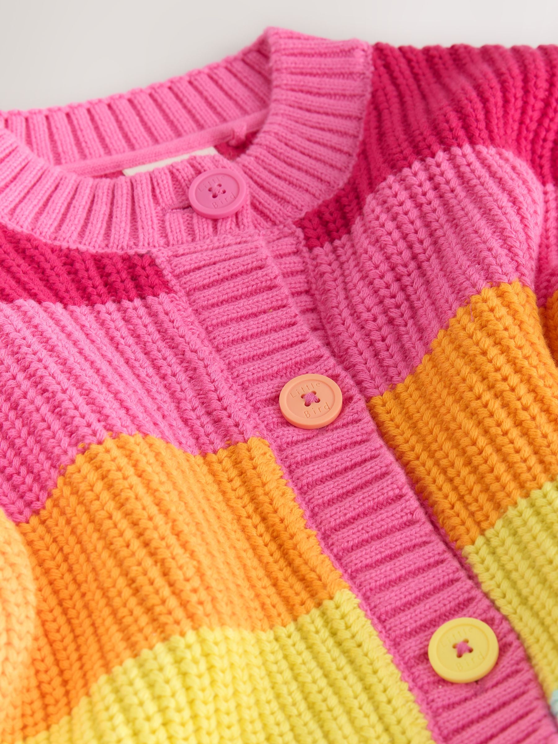 Dsiney Kidz - Little Bird by Jools Oliver Rainbow Colourblock Cardigan image 9