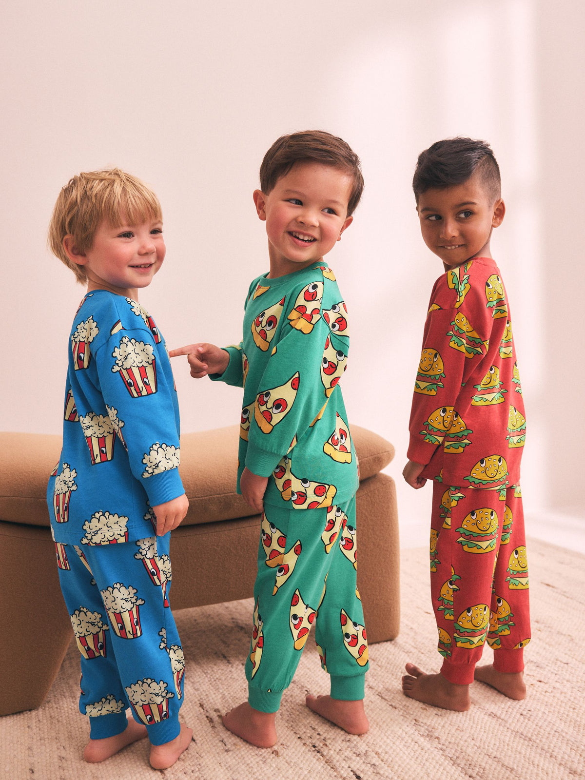 Dsiney Kidz - All Over Snacks Relaxed Snuggle Pyjamas 3 Pack (9mths-10yrs) image 2
