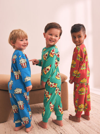 Dsiney Kidz - All Over Snacks Relaxed Snuggle Pyjamas 3 Pack (9mths-10yrs) image 2