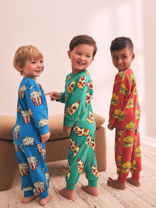 Dsiney Kidz - All Over Snacks Relaxed Snuggle Pyjamas 3 Pack (9mths-10yrs) image 2