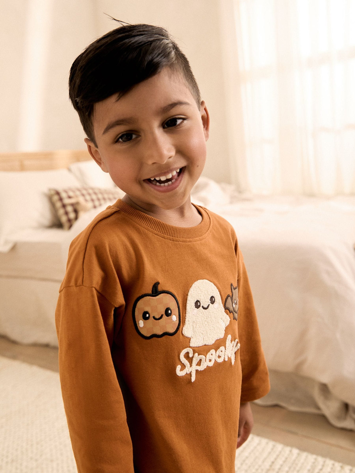 Dsiney Kidz - Orange Checkerboard Halloween Pyjamas (9mths-12yrs) image 2
