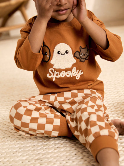 Dsiney Kidz - Orange Checkerboard Halloween Pyjamas (9mths-12yrs) image 5