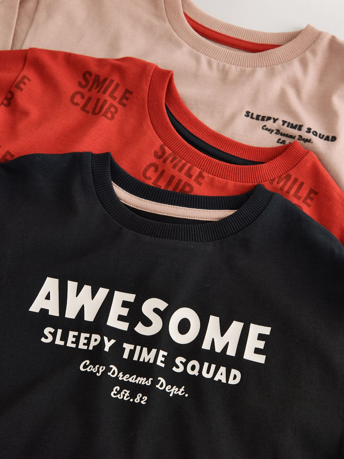 Black/Red/Stone Oversized Pyjamas 3 Pack (9mths-11yrs) - image 10