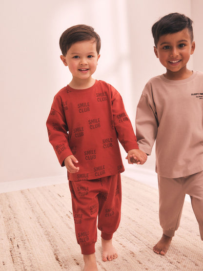 Black/Red/Stone Oversized Pyjamas 3 Pack (9mths-11yrs) - image 2