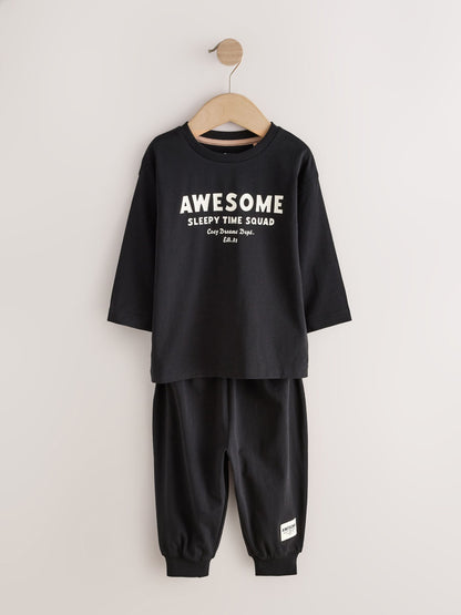 Black/Red/Stone Oversized Pyjamas 3 Pack (9mths-11yrs) - image 6