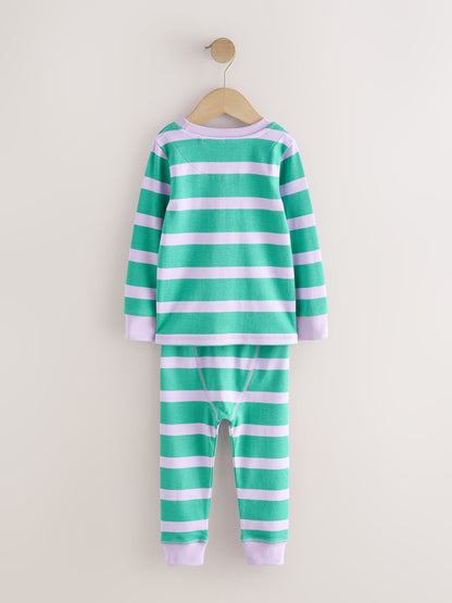 Green/Pink Snuggle Pyjamas 3 Pack (9mths-12yrs) - image 11