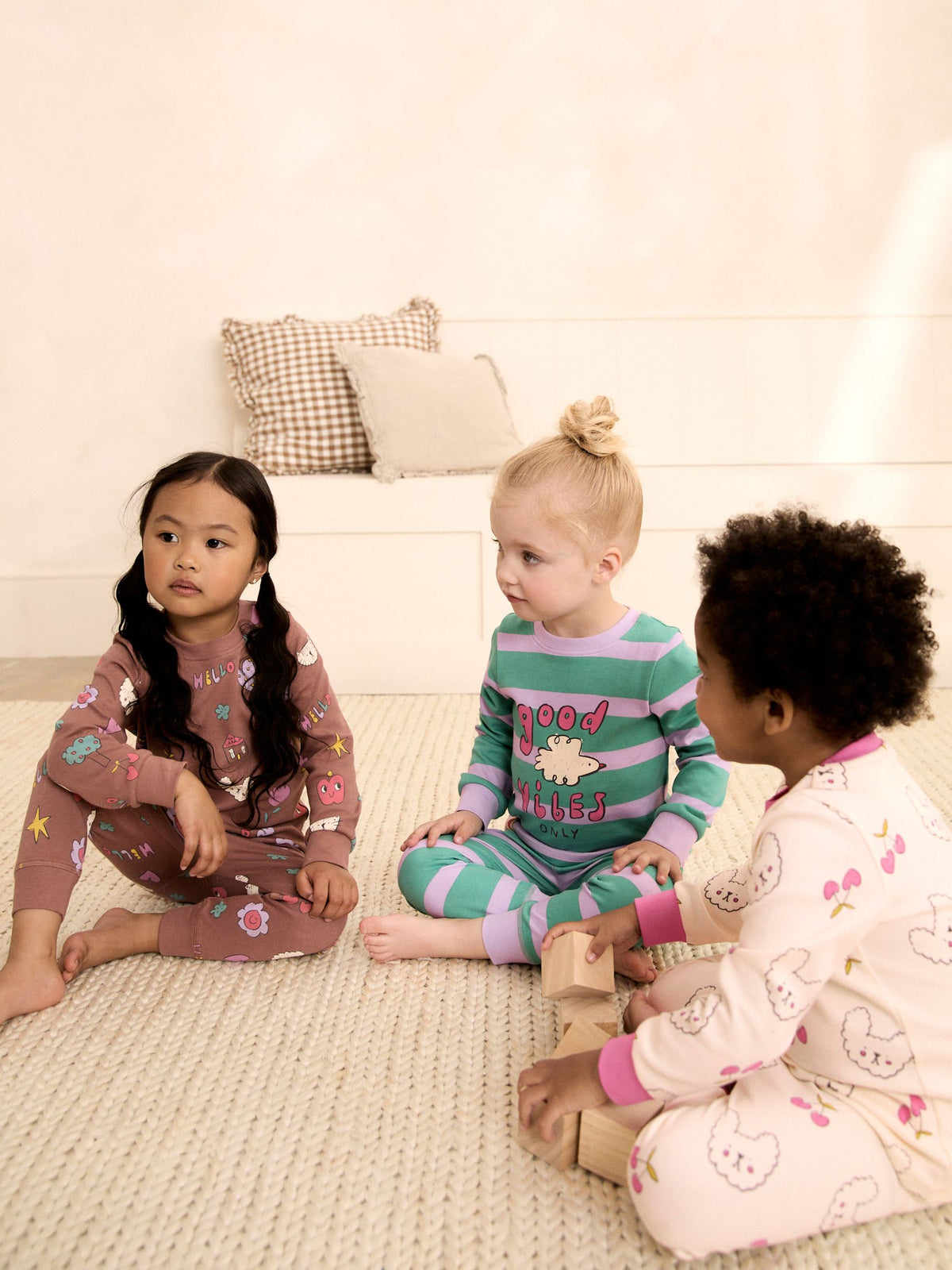 Green/Pink Snuggle Pyjamas 3 Pack (9mths-12yrs) - image 2