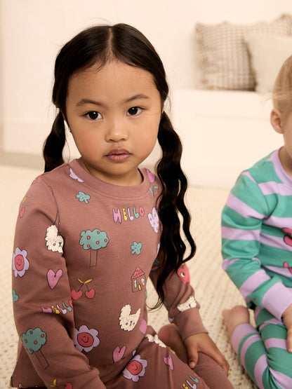 Green/Pink Snuggle Pyjamas 3 Pack (9mths-12yrs) - image 3