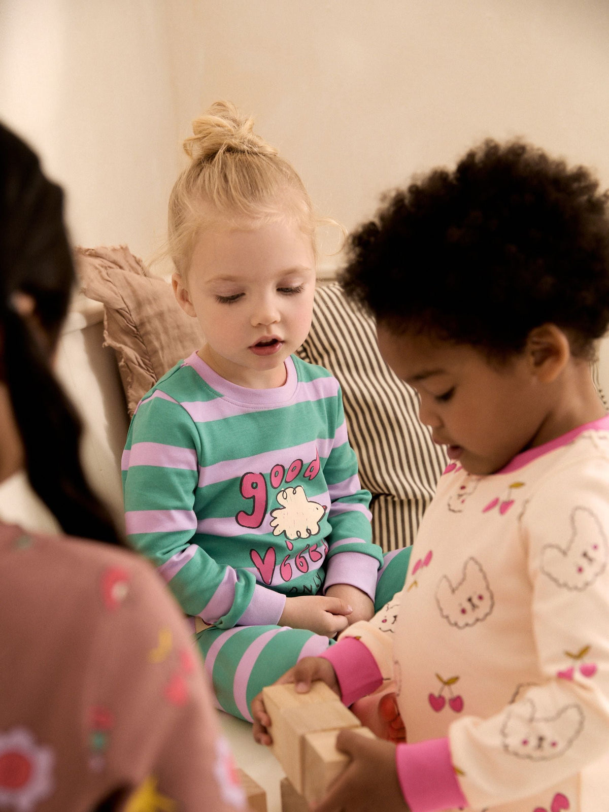 Green/Pink Snuggle Pyjamas 3 Pack (9mths-12yrs) - image 4