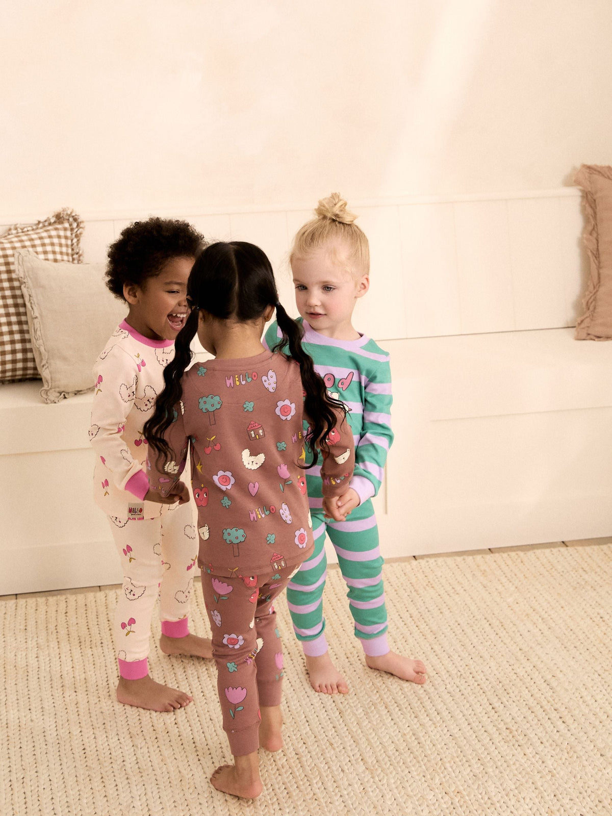 Green/Pink Snuggle Pyjamas 3 Pack (9mths-12yrs) - image 6