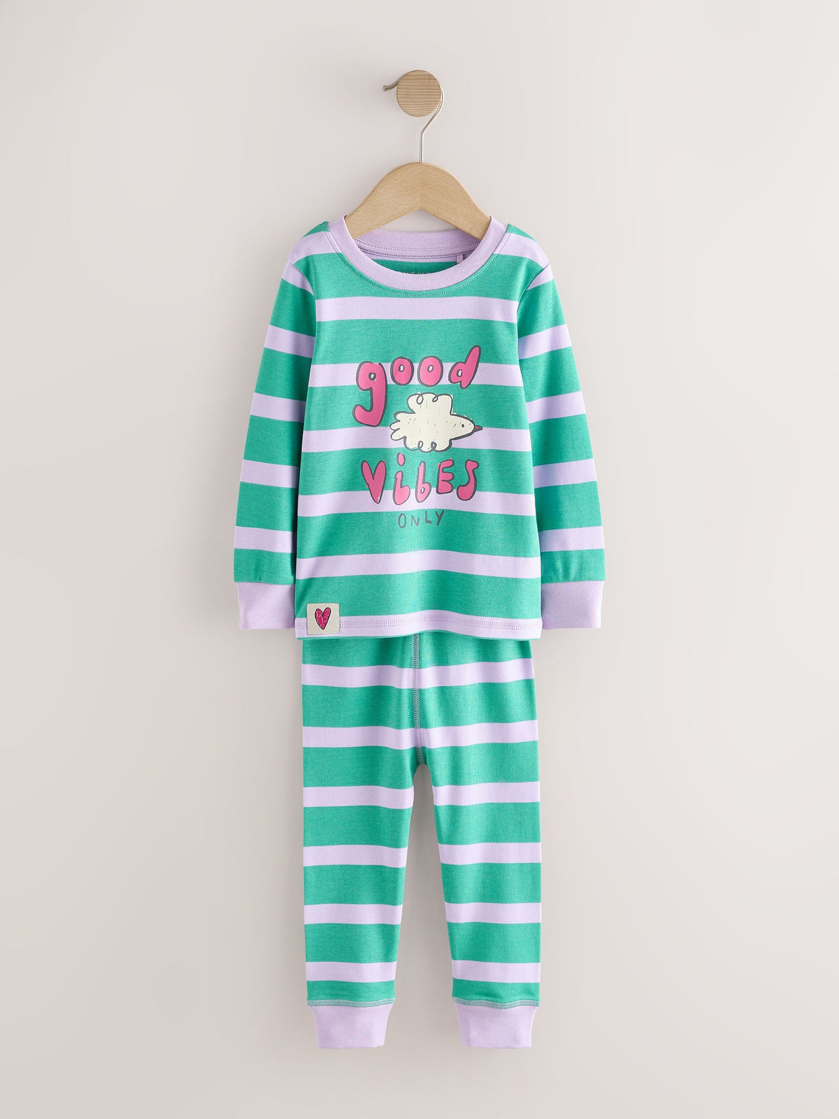 Green/Pink Snuggle Pyjamas 3 Pack (9mths-12yrs) - image 8