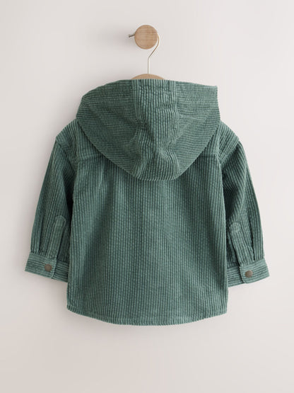 Dsiney Kidz - Dark Green Hooded Corduroy Overshirt & T-Shirt Set 2 Piece (3mths-7yrs) image 10